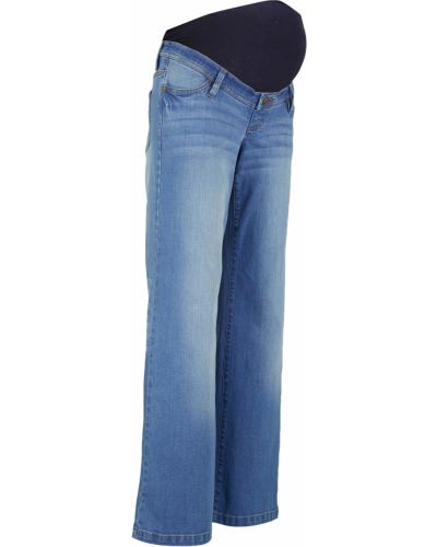 Широкие джинсы для беременных Bonprix, синие