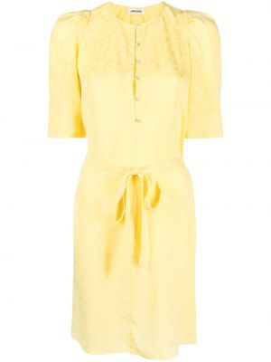 Jedwabna sukienka Zadig&voltaire żółta