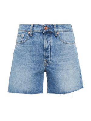 Kratke jeans hlače 7 For All Mankind modra