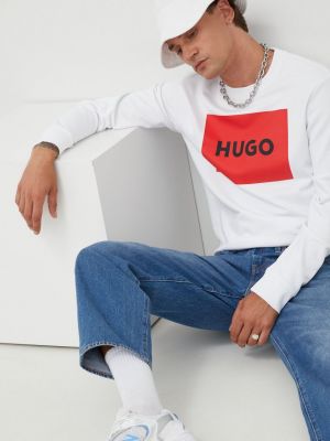 Bluza z nadrukiem Hugo biała