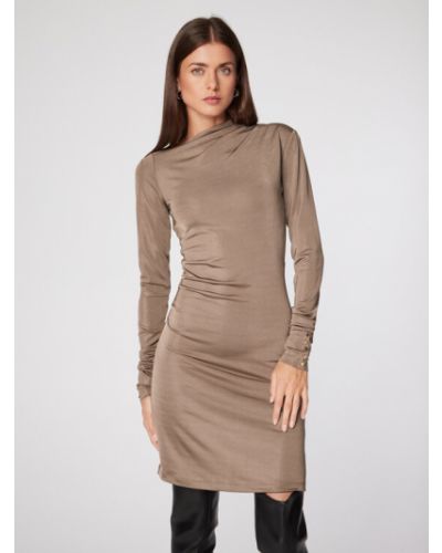 Slim fit ruha Rage Age - bézs