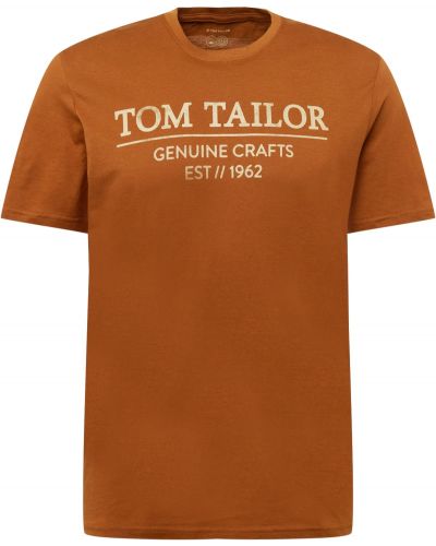 Тениска Tom Tailor кафяво