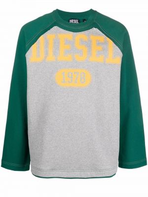 Trykt sweatshirt Diesel grønn