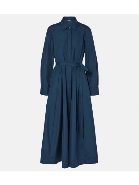 Plissert bomull dress 's Max Mara blå