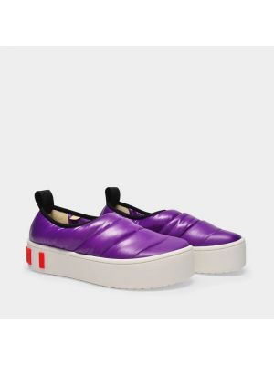 Sneakers di nylon Marni viola