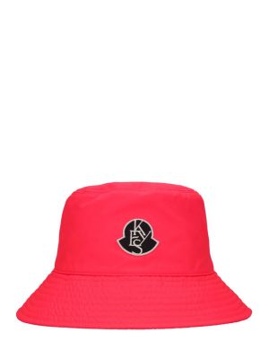 Oboustranný klobouk z nylonu Moncler Genius růžový