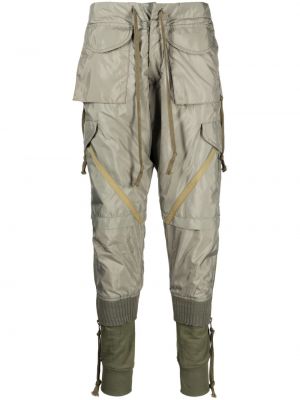 „cargo“ stiliaus kelnės su kišenėmis Greg Lauren žalia