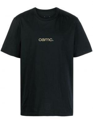 Тениска с принт Oamc черно
