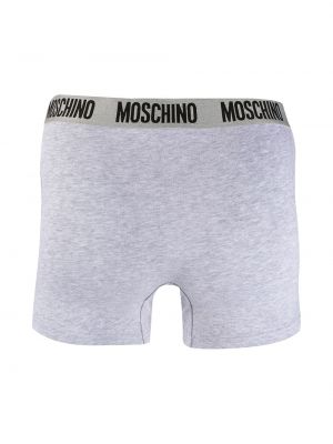 Calcetines con estampado Moschino gris