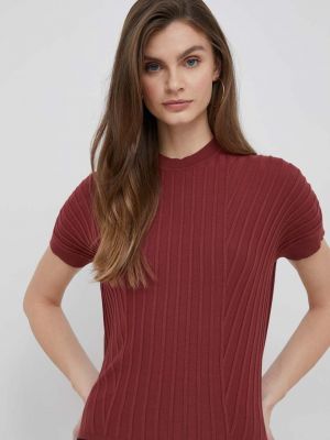 Sisley t-shirt bordó - Burgundia