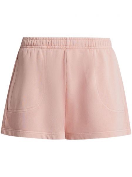Shorts en coton Lacoste rose