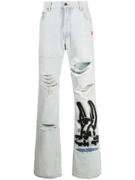 Jeans con stampa Off-white