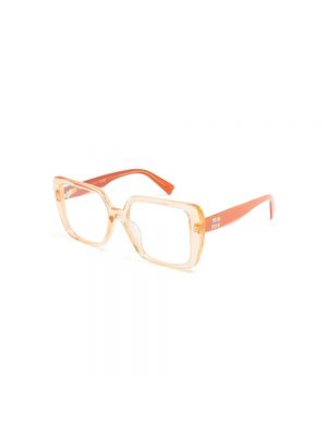 Okulary korekcyjne Miu Miu pomarańczowe
