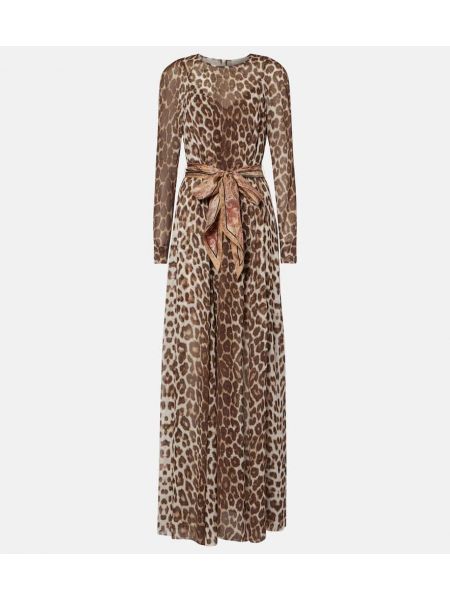 Leopard trykt dress Zimmermann brun