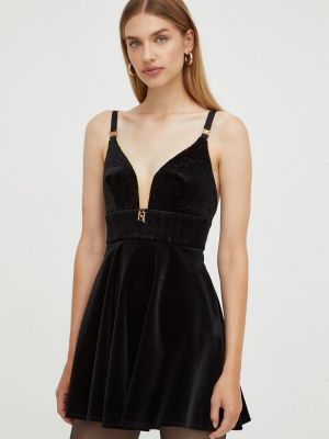 Mini haljina Elisabetta Franchi crna