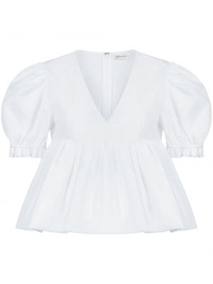Bluzka bawełniana Nina Ricci biała