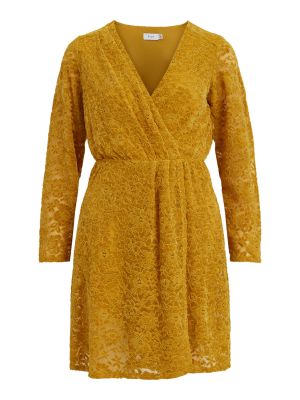Mini šaty Vila žltá