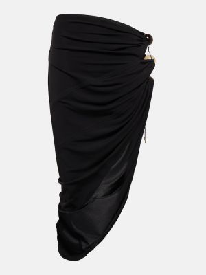 Midi sukně jersey Jacquemus černé