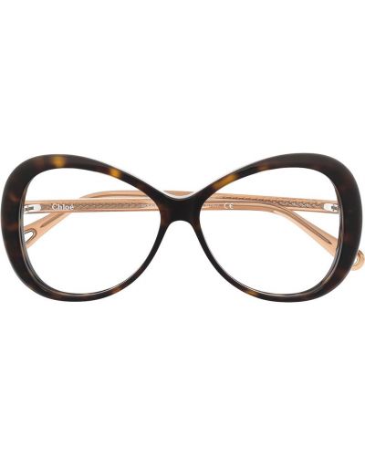Gafas oversized Chloé Eyewear marrón