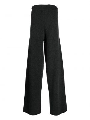Kašmírové rovné kalhoty Extreme Cashmere šedé