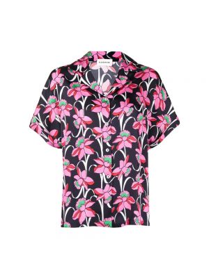 Koszula z kokardką bez rękawów Parosh różowa