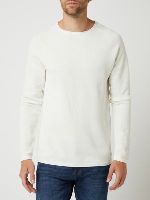 Dzianinowy sweter Jack & Jones biały