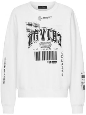 Raštuotas medvilninis džemperis Dolce & Gabbana Dg Vibe