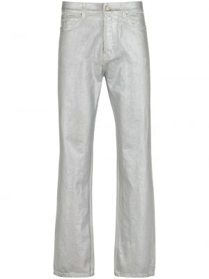 Rovné kalhoty s kapsami Ferragamo bílé