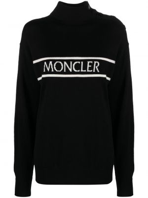 Jacquard strikkegenser Moncler svart