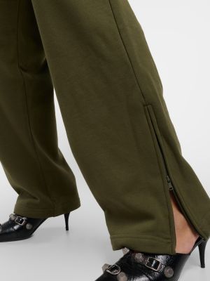 Βαμβακερό παντελόνι από ζέρσεϋ Wardrobe.nyc πράσινο