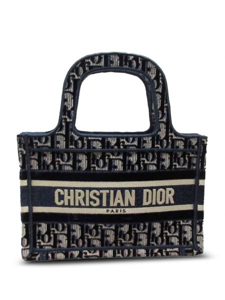 Mini taška Christian Dior Pre-owned modrá