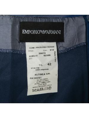 Falda de seda Armani Pre-owned azul