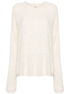 Jedwabny sweter Toteme biały