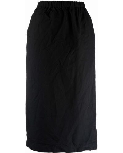 Falda midi de cintura alta Black Comme Des Garçons negro