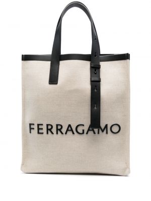 Nákupná taška Ferragamo biela