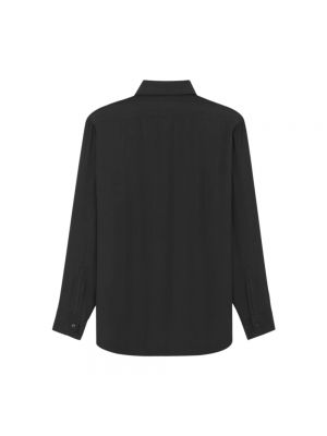 Camisa de seda Saint Laurent negro