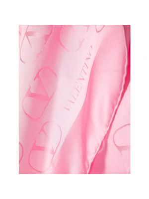 Bufanda de seda Valentino Garavani rosa