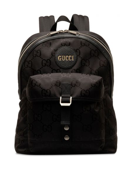 Найлонова платнена раница Gucci Pre-owned черно