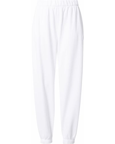 Relaxed панталон Hollister бяло