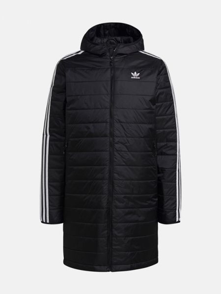 Стеганое пальто Adidas Originals черное