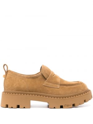 Pantofi loafer din piele de căprioară Ash maro