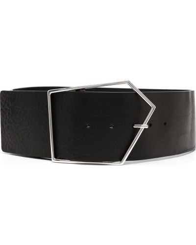 Cinturón con estampado geométrico con hebilla Iro negro