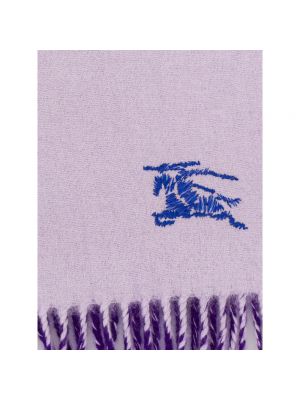 Bufanda con bordado Burberry violeta