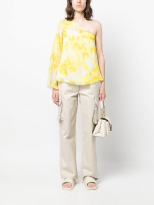 Geblümt bluse mit print Liu Jo gelb