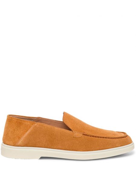 Kontsaga seemisnahksed loafer-kingad Santoni pruun