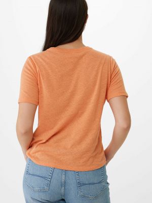 Льняная футболка Mexx оранжевая