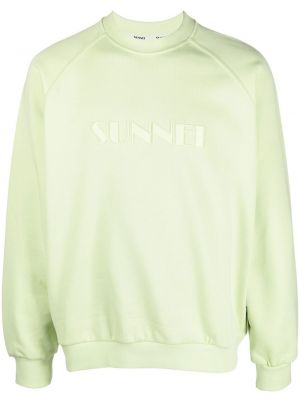 Sweatshirt mit stickerei Sunnei grün
