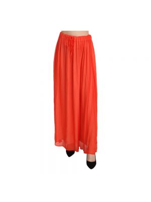Długa spódnica plisowana Jucca pomarańczowa