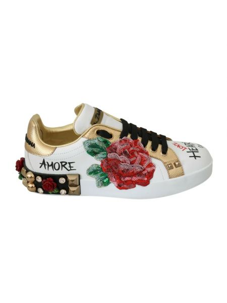 Sneakersy z cekinami Dolce And Gabbana