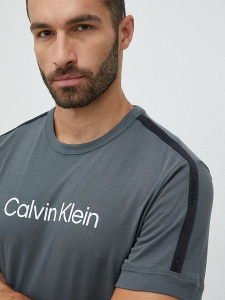 Športna majica Calvin Klein Performance siva